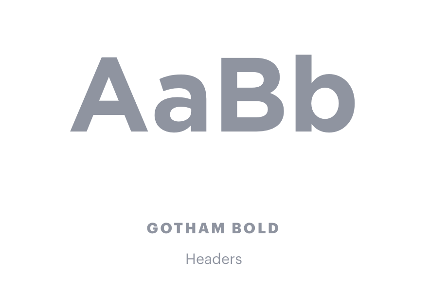 Gotham Bold Headers