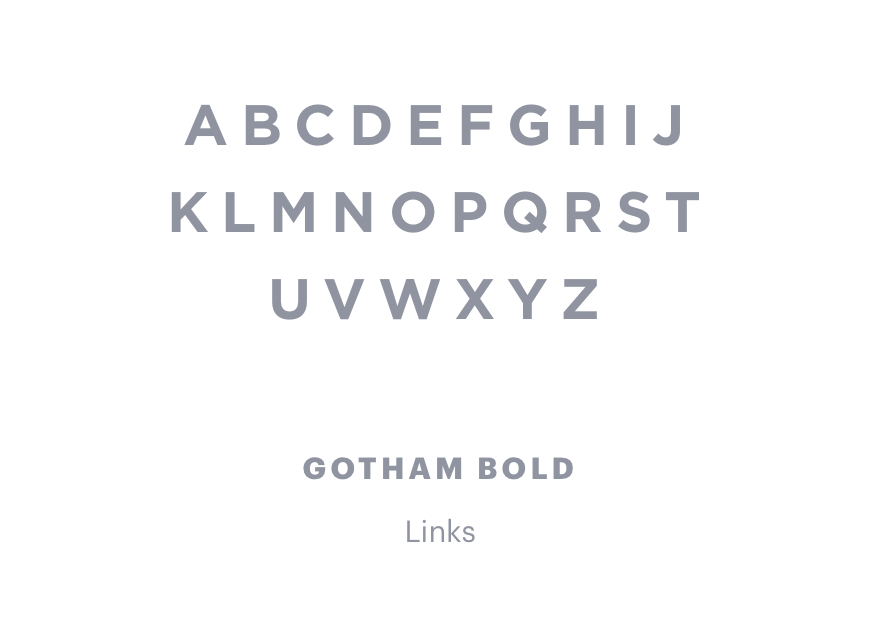 Gotham Bold Links